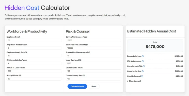 Hidden Cost Calculator