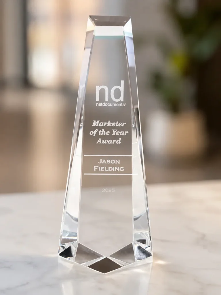netdocuments marketer of the year 2025